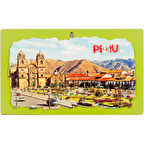 Peru Temalı Ahşap Fresco Tablo No.2