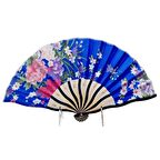 Japon Bambu Kumaş Yelpaze Çanta Boy Stant Hediyeli No.91