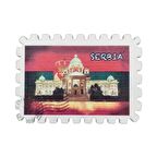 Sırbistan Temalı Pul Magnet