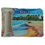 Jamaika Temalı Sütun Magnet