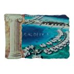 Maldivler Temalı Sütun Magnet