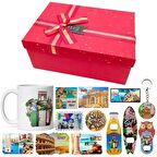 İtalya Hediye Kutusu 10 Parça Kupa Magnet Anahtarlık Kutu