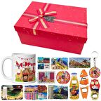 Peru Hediye Kutusu 10 Parça Kupa Magnet Anahtarlık Kutu