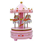 Atlı Karınca Müzik Kutusu Kurmalı Pembe Büyük No.2