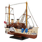 Dekoratif Retro Metal Yolcu Gemisi Vintage 31cm No.3