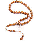 Sığırcık Kesim 11x10 mm  Meşe Ağacı Sistem Püsküllü Tesbih 