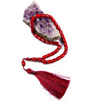 Kesme Kesim 10x9 mm Havşa Delim Osmanlı Benzetme Sıkma Kehribar Saray Püsküllü Tesbih 