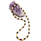 Doğal Kesim Yetişkin Damla Kehribar Kolye 