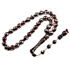 Mercan-Sedef İşlemeli Küre Kesim Sistem Püsküllü Kuka Tesbih 