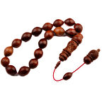 Efe Boy Sığırcık Kesim 14x11 mm Kan Ağacı Sistem Püsküllü Tesbih 