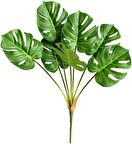Yapay Çiçek Monstera 7 Dallı 65cm Salon Çiçeği Yapay Çiçek