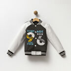 Erkek Çocuk 3 İplik Polarlı Kolej Ceket / Hırka