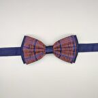 MORDİNO Lacivert Rose Kareli Papyon