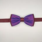 MORDİNO Bordo Mürdüm Puantiyeli Papyon