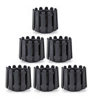 Omnipazar SO-İS04 İstanbul Dekoratif Yuvarlak Saksı 14,1 lt Antrasit 6 Adet