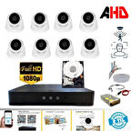 8 KAMERALI İÇ MEKAN GÜVENLİK SETİ 1 TB HDD DAHİL - 821D
