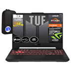 Asus Tuf Gaming A15 FA507NUR-LP036EP10 Ryzen 7 7435HS 32GB Ram 2tb SSD Rtx 4050 140W 144Hz WIN11 Pro 15.6'' + Elektropasaj Çanta