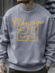 Chicago Number 23 Jersey Prints Sweatshirt Man Fashion Soft Pullovers Autumn Casual Sportswea