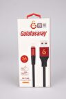 GALATASARAY ORJINAL LİSANSLI IPHONE Data+Sarj Kablosu KBL-1905 3A Lightning Usb 1m(5x8)*40 