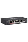 Ns-0106P-35 4 Port Poe, 60W, +2 Port Megabit Uplink Switch Hub