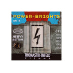 Thomastik Infeld TH-RP111 Elektro Gitar Tel Seti - Power-Brights (Üst Segment - Heavy Bottom) | Magnecore Sargı Teknolojisi, Yüksek Çıkış Gücü, Agresif Tonlar ve Zengin Harmonik Yapı | Ölçüler: .011 - .050 (Heavy Bottom)