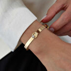 Düz Dora Çiçekli Kelepçe