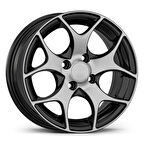 4*108*14*6.0 ET35 CH63.4 GLOSS BLACK DIAMOND