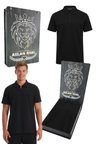 Galatasaray Lisanslı Polo Yaka Siyah T-shirt Lazer Kutu Hediyeli