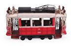 Dekoratif Metal Taksim Tramvay Vintage Biblo Hediyelik