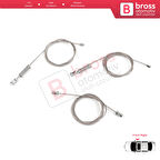 VW Golf MK8 CD1 DA1 CG5 DB5 2019-2024 5-Door 5H0837402E İçin Ön Sağ Kapı Cam Kriko Tamir Seti