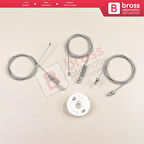 Smart Fortwo 451 MK2 2006-2014 Coupe 4517200446 İçin Sağ Kapı Cam Kriko Tamir Seti