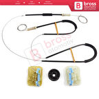 Skoda Octavia MK3 III 5E 2012-2021 4/5 Kapı 5E0837462 İçin Ön Sağ Kapı Cam Kriko Tamir Seti