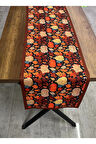 Turuncu Balkabağı Desenli Runner 40 X 140
