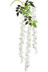 Sarkan Beyaz Yapay Akasya Çiçek 3 Dallı 90 Cm