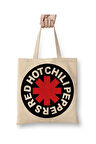 Red Hot Chili Peppers Beyaz Bez Çanta Uzun Saplı Alışveriş Çantası Plaj Çantası