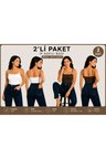 Body ip askılı standart boy viskon ring örme kumaş kadın body 2 li paket