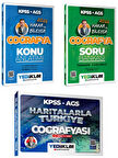 Yediiklim 2026 KPSS AGS Coğrafya Konu-Soru ve Haritalarla Türkiye Coğrafyası Seti 3 Kitap Hakan Bileyen