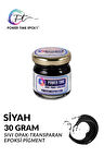 Opak & Transparan Sıvı Pigment Boya / Siyah / Epoksi Için 30 GRAM