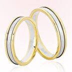 Sarı Beyaz Altın Alyans 8301