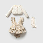 KIZ BEBEK HIRKALI ÇORAPLI ROSALINDA JİLE ELBİSE