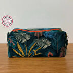 Uretti - Gamze 9546 - El Yapımı Keten Makyaj Çantası