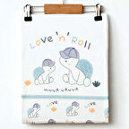 Minituffy Penye Kaplumbağa Desenli Battaniye 85x80 Cm 1002