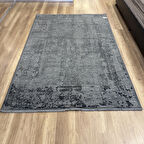Hoom Rugs Overdye OVR02 Krem Koyu Gri Doğal Bambu & Viskon Modern Salon Halısı