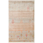 Hoom Rugs Nepal ZR 15 Yün Viskon Tensel Beige Autumn Otantik Modern Uşak Halısı