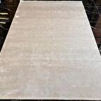 Sanat Halı Doku 3750 Vizon Gri Düz Modern Salon Halısı