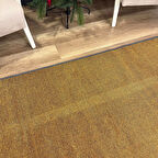 Hoom Rugs Kilim Turuncu Kaymaz Tabanlı Yıkanabilir Düz Renk Halı