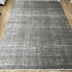 Elexus Halı Ruby 2485 Koyu Gri Düz Kırçıllı Salon Halısı