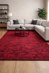 Hoom Rugs Vintage VTG 115 Bordo Dekoratif Yıkanabilir Kilim