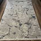 İpek La Vida 8404 A Gri Mavi Modern Salon Halısı