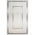 Hoom Rugs Bomonti MHL 13 Cream Blue Viskon & Akrilik Modern Salon Halısı
